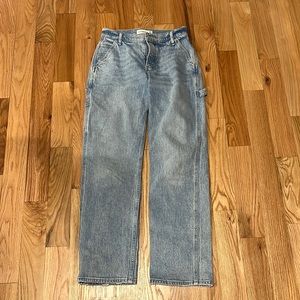 Abercrombie low rise baggy carpenter jeans